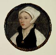 HOLBEIN, Hans the Younger Portrait of a Young Woman with a White Coif china oil painting artist